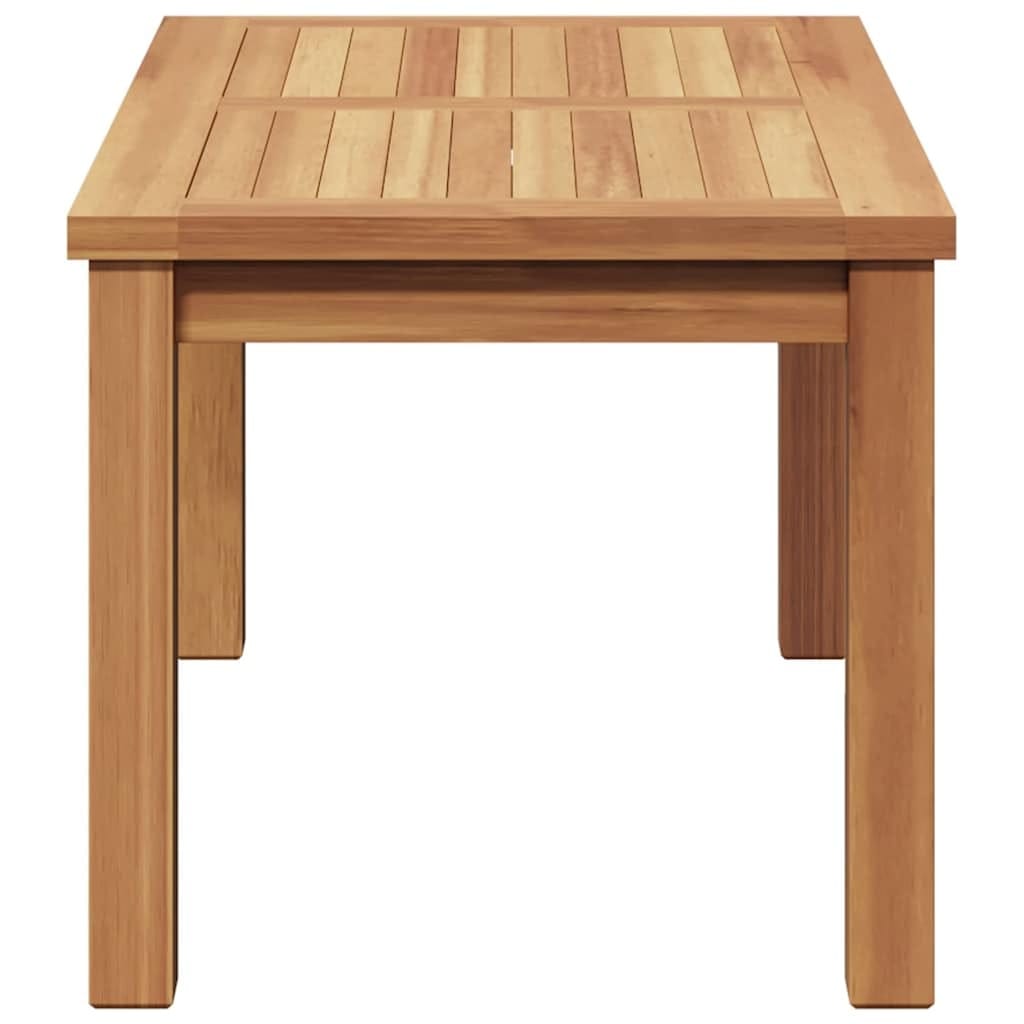 Coffee Table Brown 27.56 x 15.75 x 14.17 in Solid Teak Wood