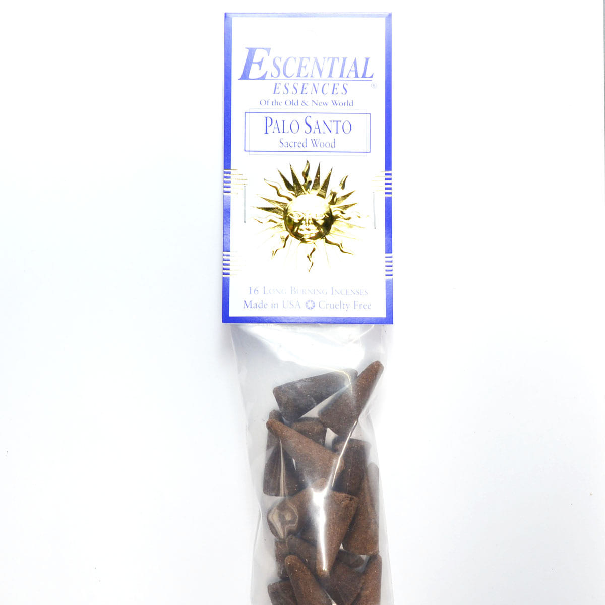 16/pk Palo Santo escential essences incense cones