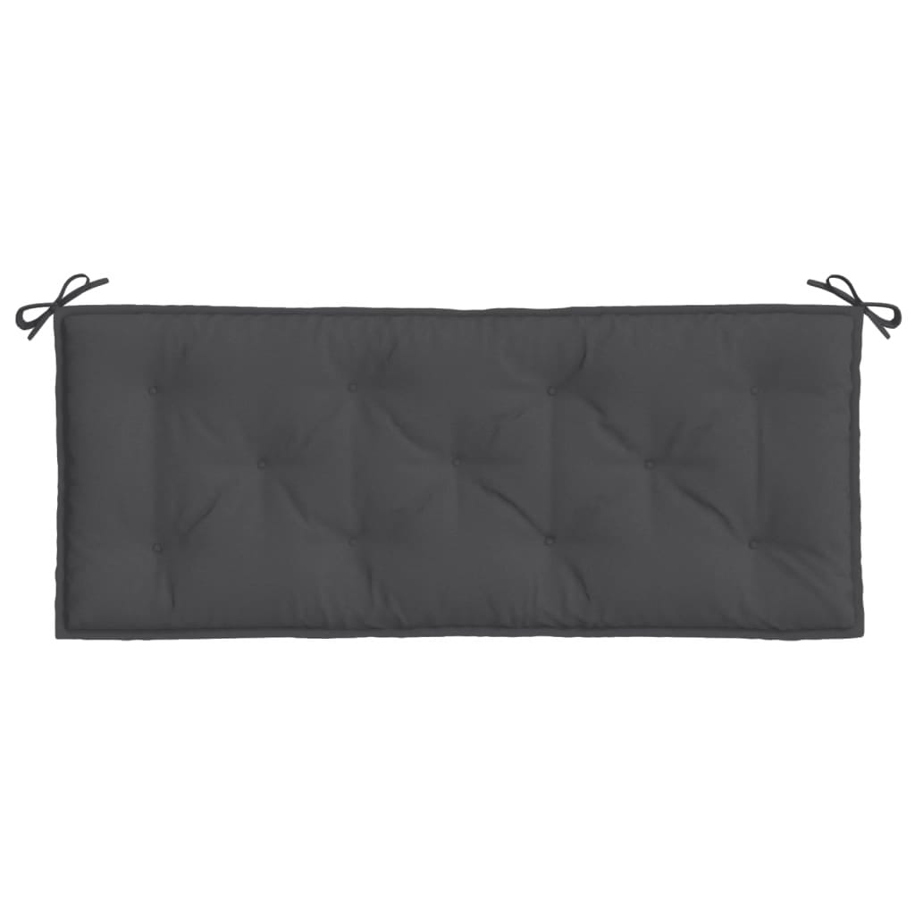 Garden Bench Cushions 2 pcs Melange Anthracite 47.2"x19.7"x2.8" Fabric