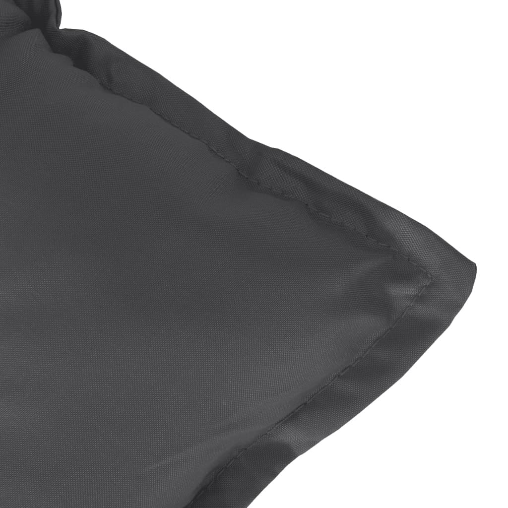 Garden Bench Cushions 2 pcs Melange Anthracite 47.2"x19.7"x2.8" Fabric