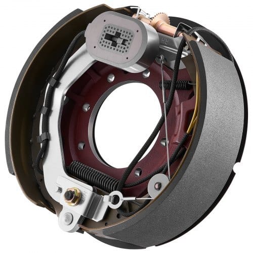 Electric Trailer Brake Kit, 12.25 x 3.375 Inch, 2 Pairs Self-Adjusting Electric Brakes Kit for 10000 lbs Trailer Axle, Backing Plates for Braking System Part Replacement, Fit for Trailers, RVs