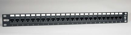 Eaton tripp lite series 24-port 1u rack-mount cat5e 110 patch panel, 568b, rj45