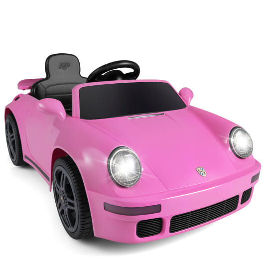 12V Electric Ride On Car Licensed RUF CTR with Remote Control and Music-Pink
