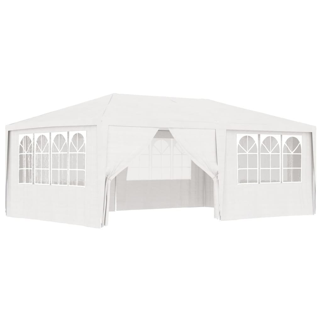 Professional Party Tent with Side Walls 13.1'x19.7'White 0.3 oz/ft²