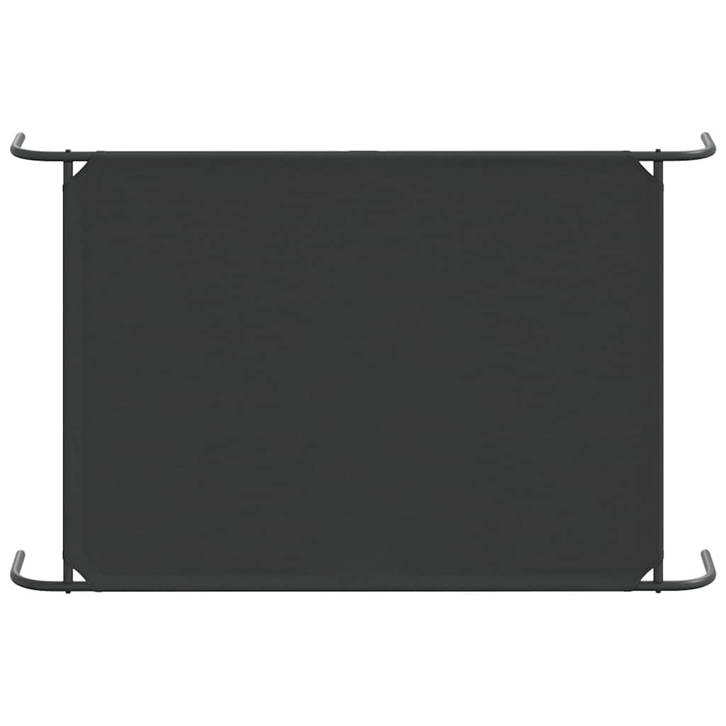 Elevated Dog Bed Black 51.2"x31.5"x7.9" Oxford Fabric and Steel