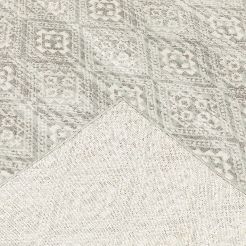 10' X 13' Gray Geometric Power Loom Area Rug