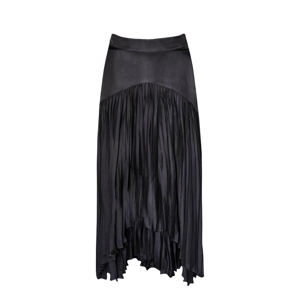 Maryanne Black Pleated Skirt