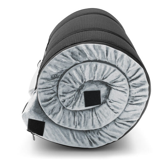 Lightweight Portable Memory Camping Mattress with Carrying Bag-Gray - Color: Gray