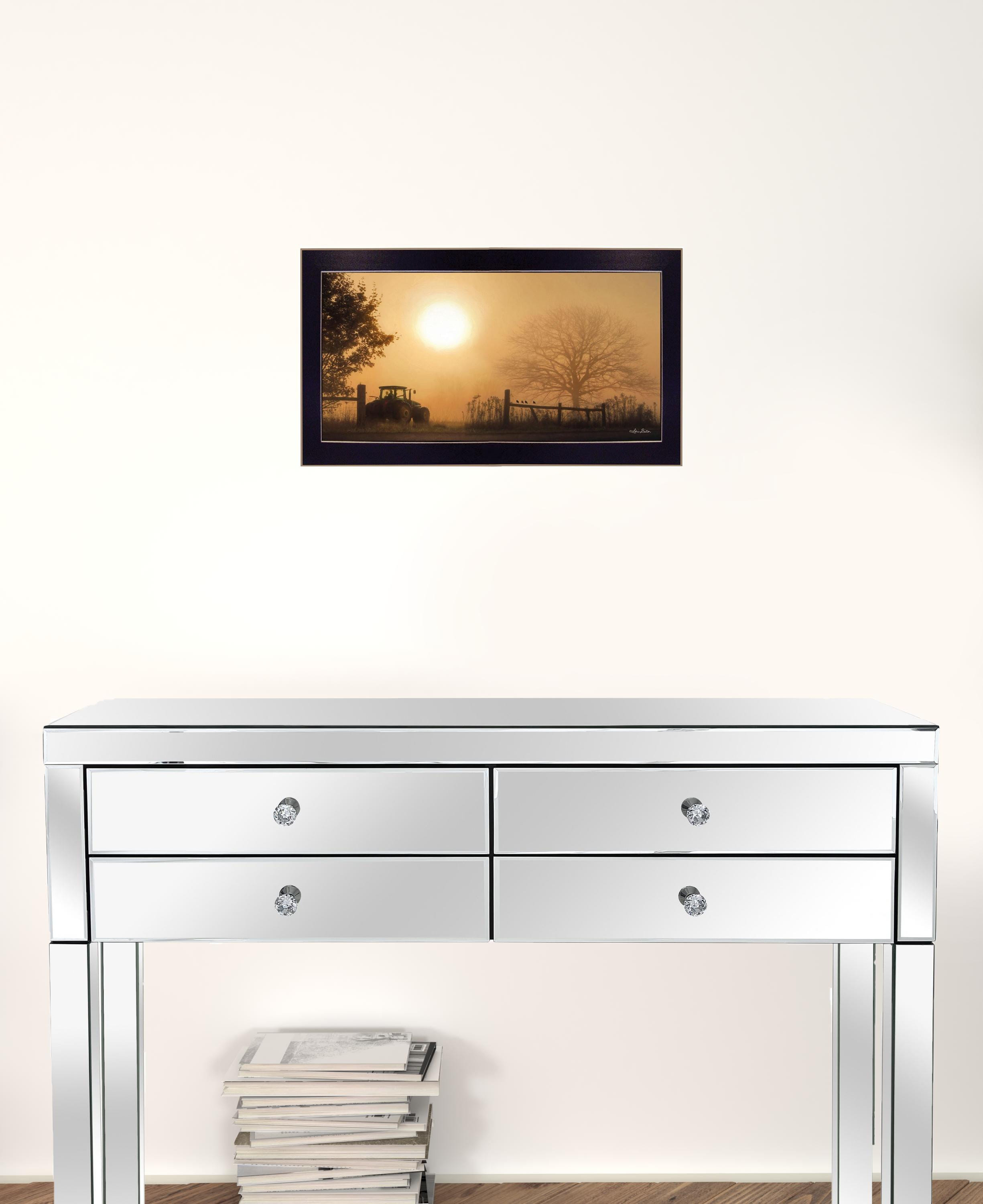 Start Your Engines 1 Black Framed Print Wall Art