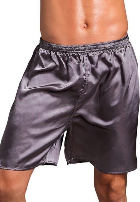Plus Size Mens Silk Satin Boxers Shorts Underwear Sleep Pajama Lounge Shorts