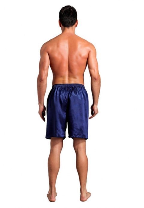 Plus Size Mens Silk Satin Boxers Shorts Underwear Sleep Pajama Lounge Shorts