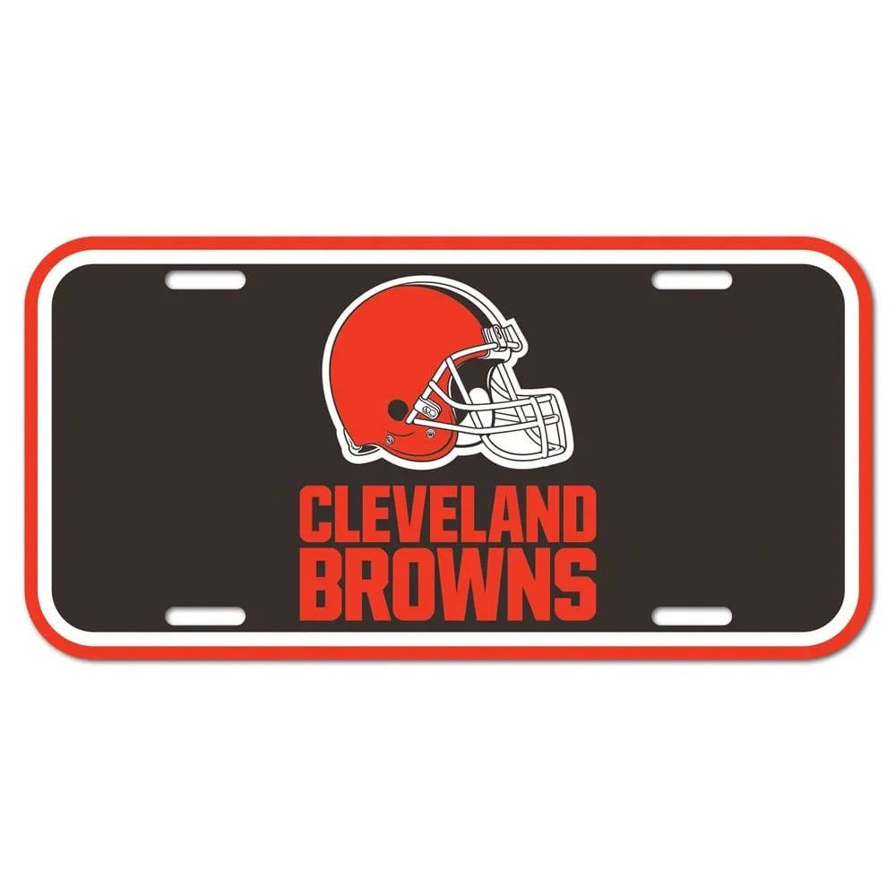 Cleveland Browns License Plate Plastic