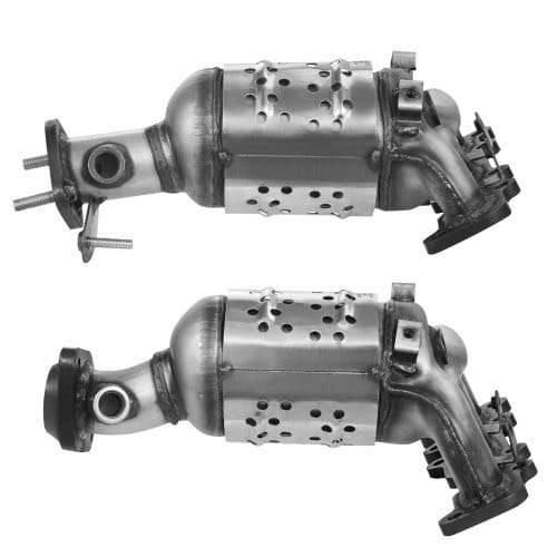 Catalytic Converter, 2 Pack, Compatible with Ford Police Interceptor Sedan Explorer FLEX Police Interceptor Utility Taurus/Lincoln MKS MKT MKZ, 3.5L V6, Front, Left, Right, Replacement OE 30585