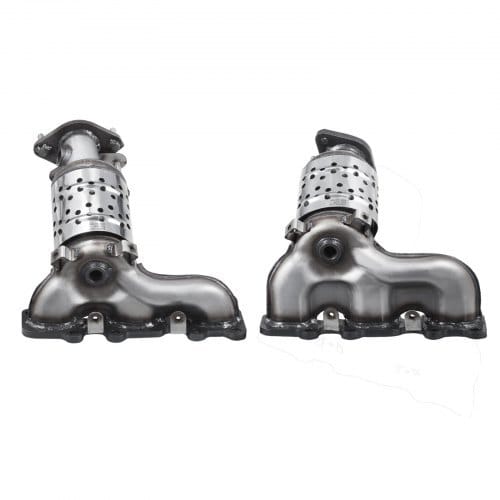 Catalytic Converter, 2 Pack, Compatible with Ford Police Interceptor Sedan Explorer FLEX Police Interceptor Utility Taurus/Lincoln MKS MKT MKZ, 3.5L V6, Front, Left, Right, Replacement OE 30585