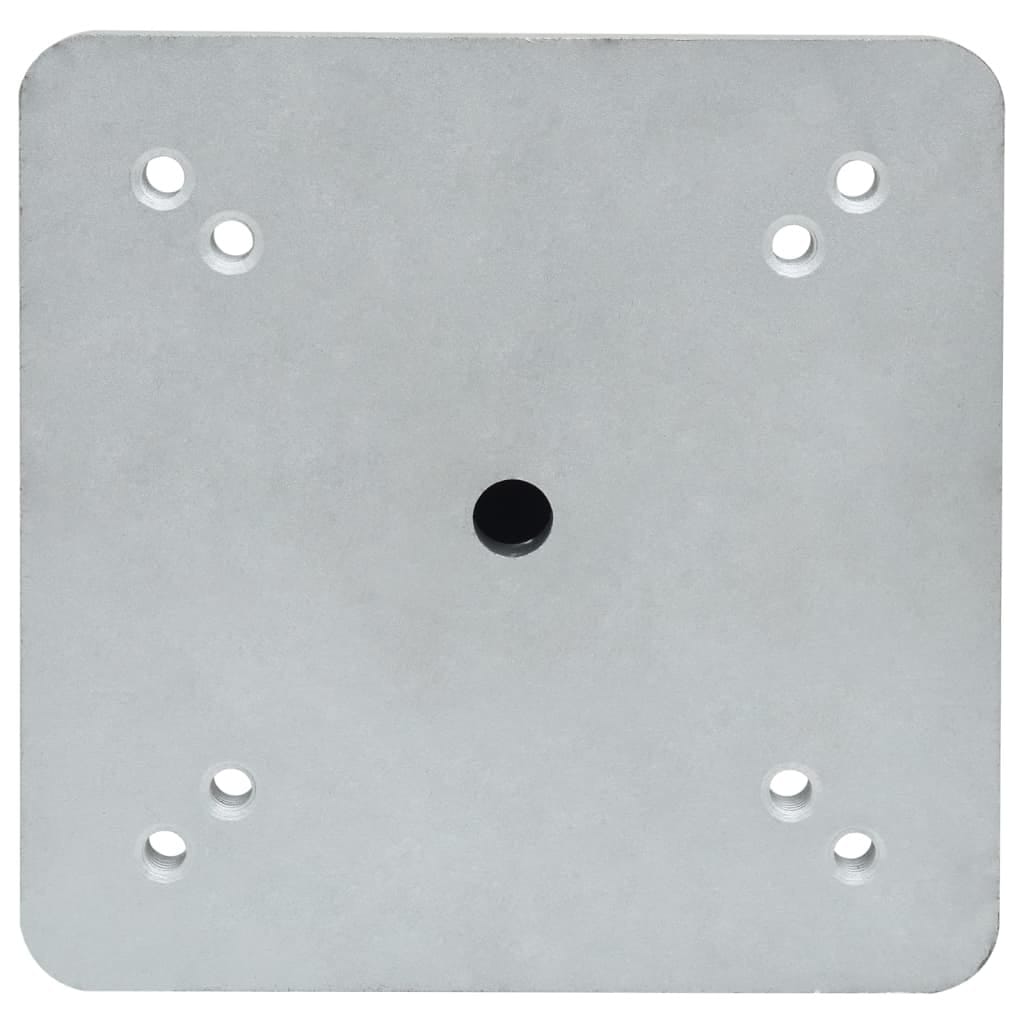 In-Ground Parasol Base with Rod 6.3"x6.3"x20.5" Steel