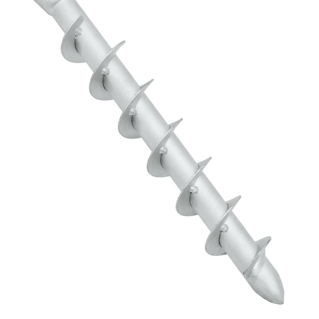 In-Ground Parasol Base with Rod 6.3"x6.3"x20.5" Steel