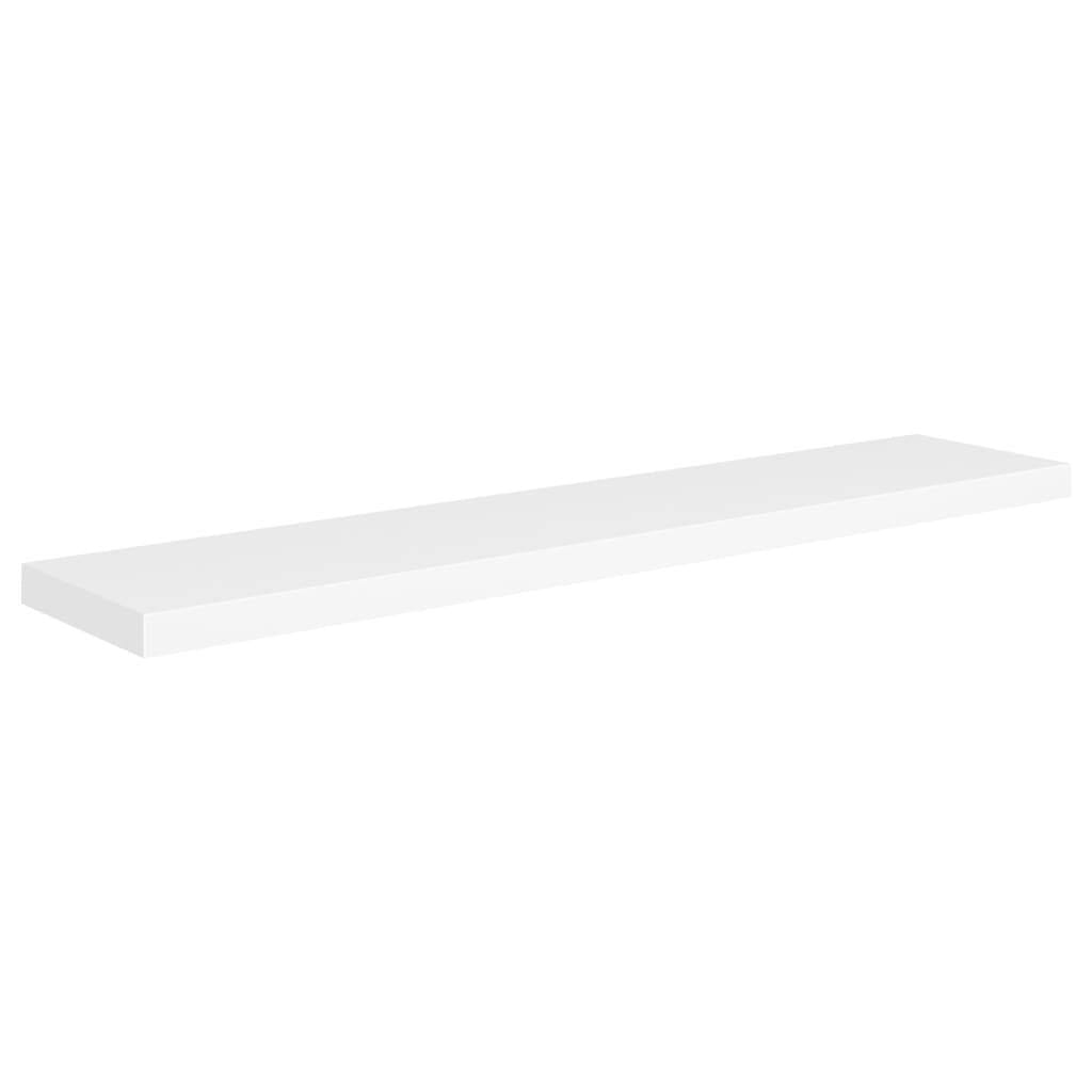 Floating Wall Shelf White 47.2"x9.3"x1.5" MDF