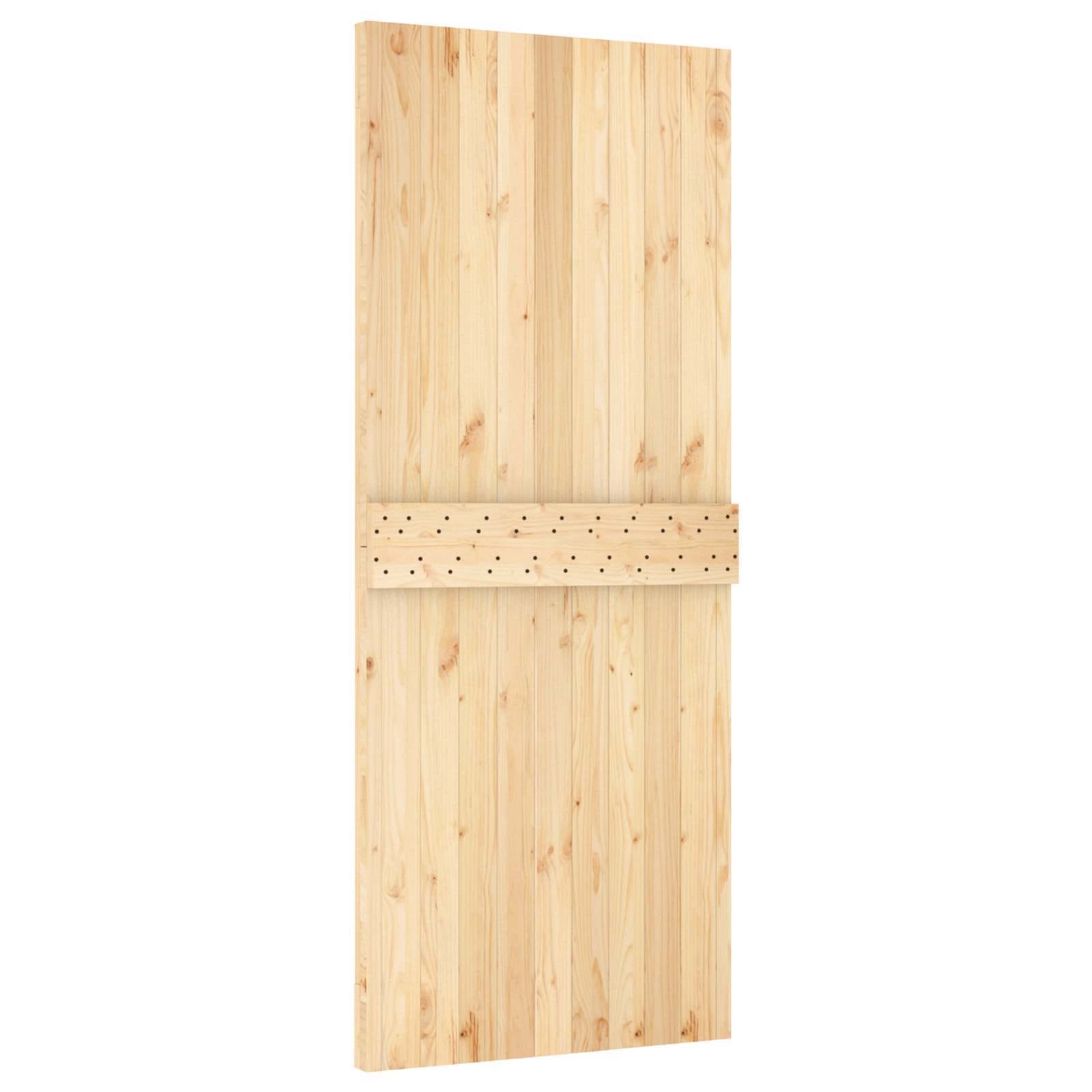 Door NARVIK Natural 33.46 x 82.68 in Solid Pine Wood