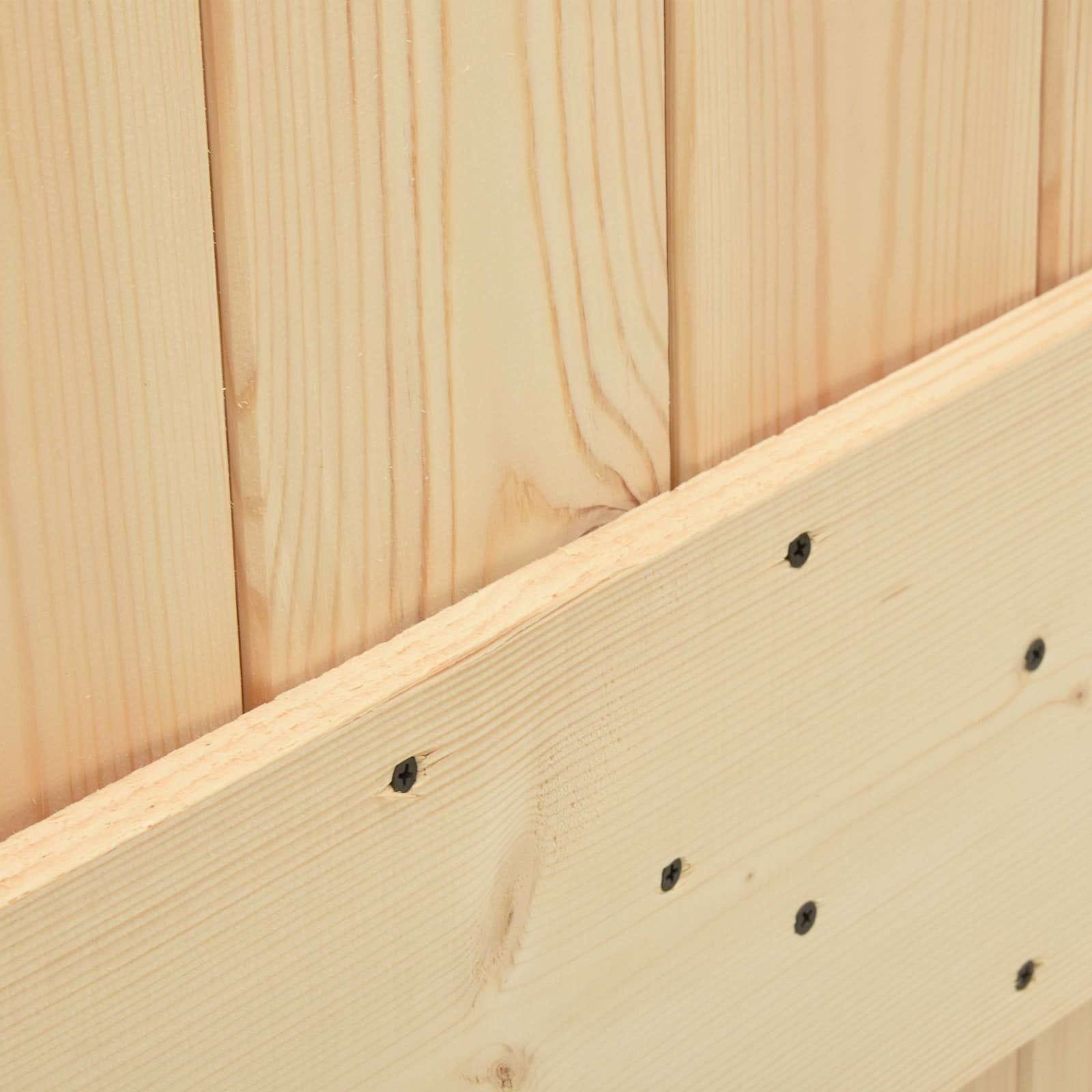 Door NARVIK Natural 33.46 x 82.68 in Solid Pine Wood