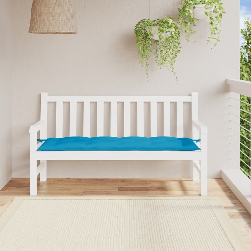 Garden Bench Cushion Light Blue 59.1"x19.7"x2.8" Oxford Fabric