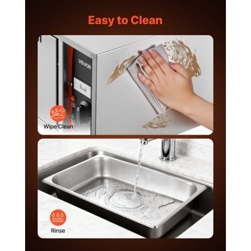Commercial Electric Drawer Warmer, Single-Drawer Stainless Steel Food Warmer, Freestanding Standard Warming Drawer Cabinet, 85?°F?“185?°F Wide Temperature Range, for Restaurant, Hotel & Bakery
