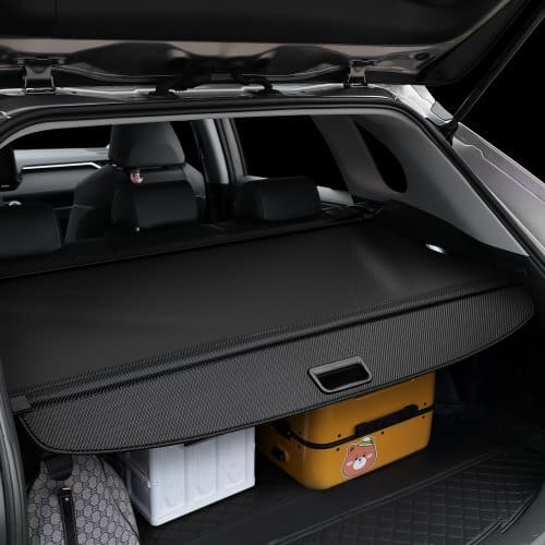 Retractable Cargo Cover, Upgraded Carbon Fiber Texture Trunk Cover, Anti-Peeping Luggage Privacy Shield, Easy Installation Security Shade Car Accessories, for Toyota RAV4 2019-2025 5-Seater
