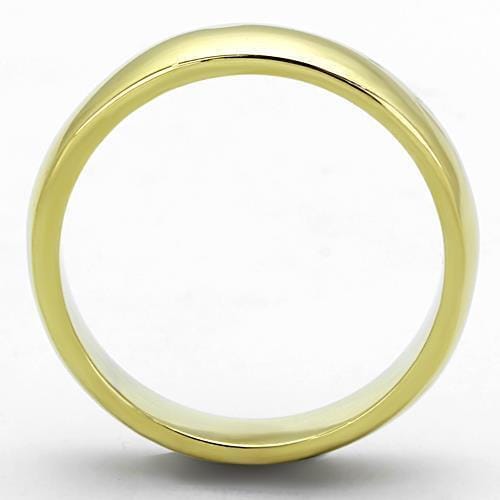 TK1375G - IP Gold(Ion Plating) Stainless Steel Ring with No Stone