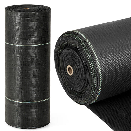6.5 x 330/4 x 250/6 x 300 Feet Weed Barrier Landscape Fabric-4 ft - Color: Black - Size: 4 ft