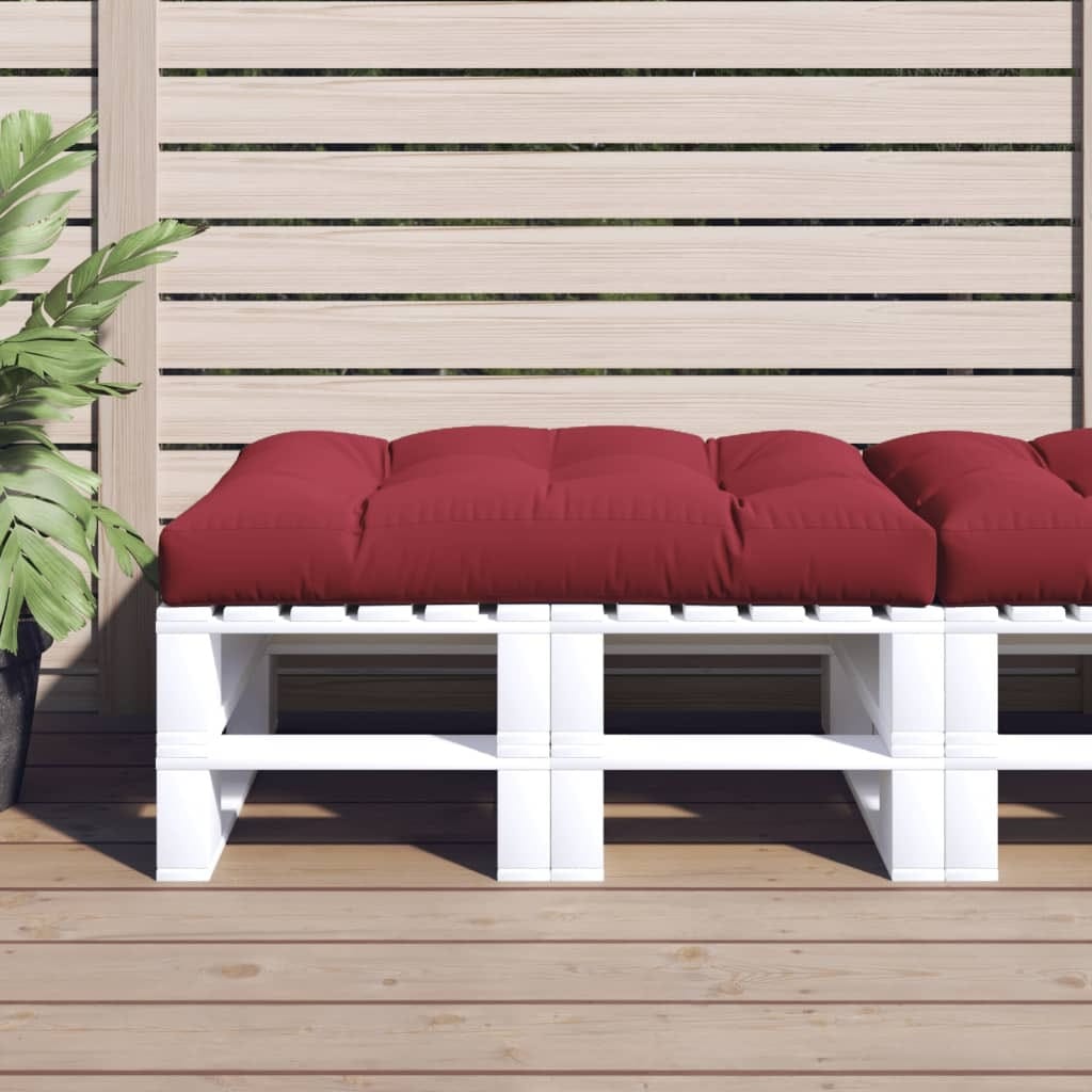 Pallet Cushion Wine Red 47.2"x31.5"x4.7" Fabric
