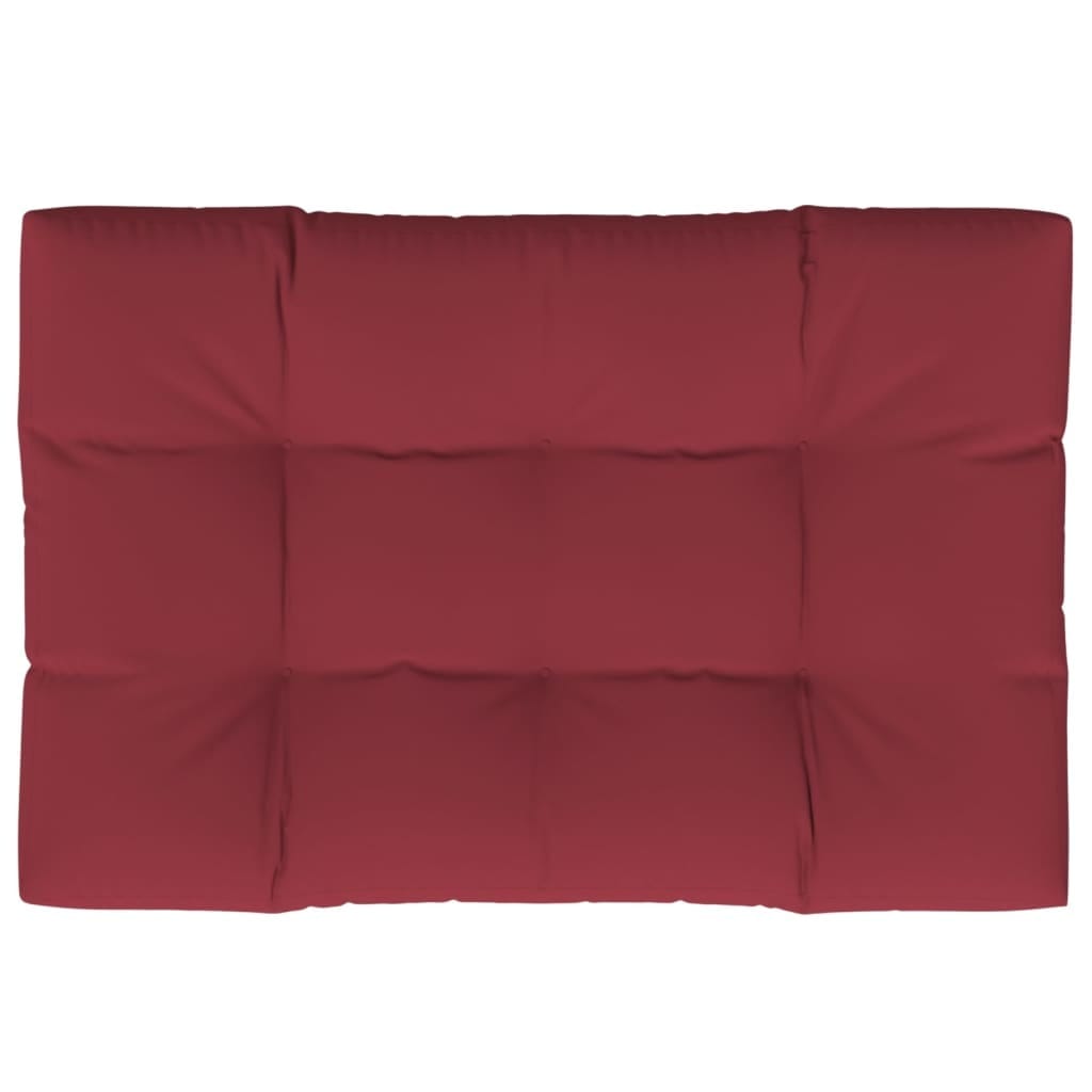 Pallet Cushion Wine Red 47.2"x31.5"x4.7" Fabric