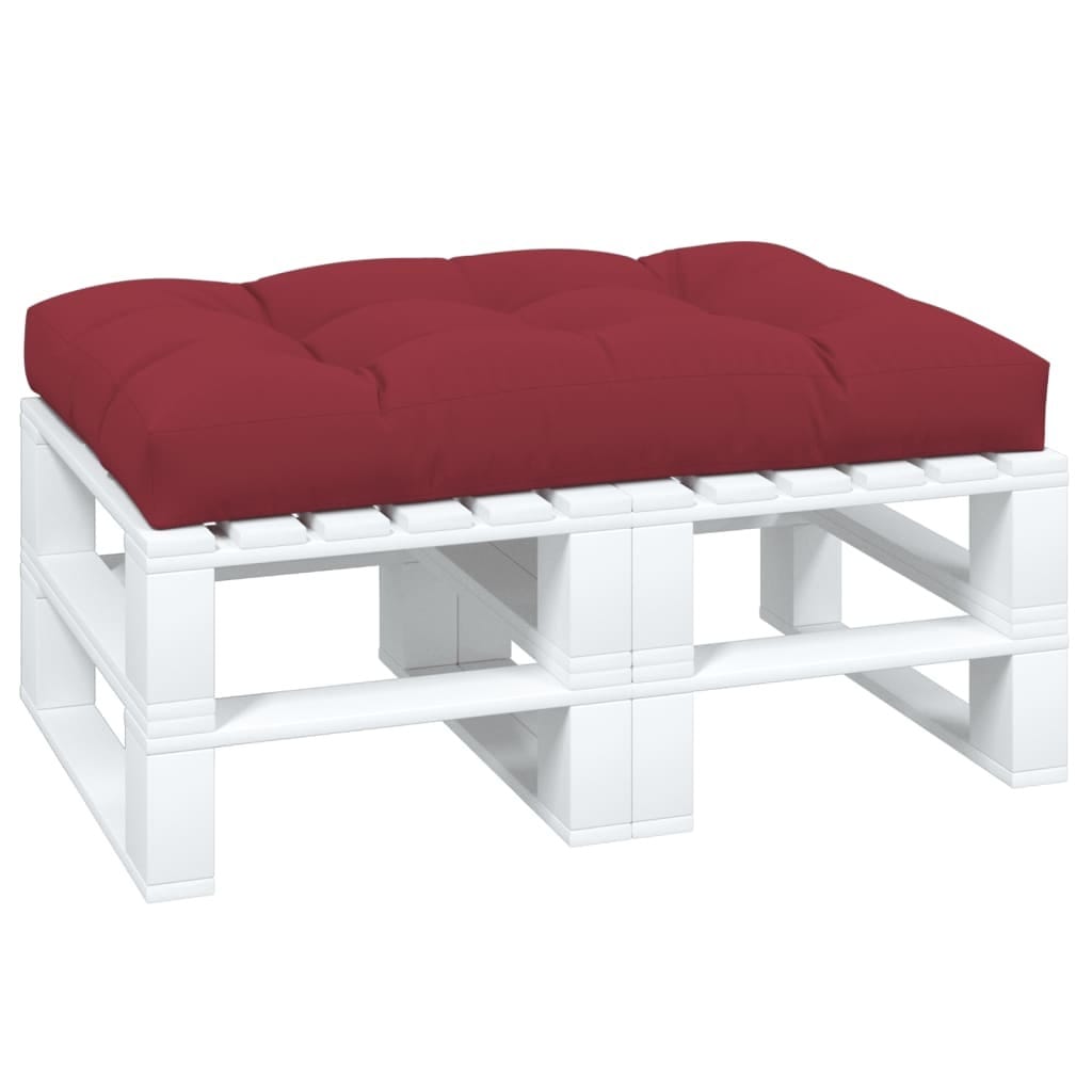 Pallet Cushion Wine Red 47.2"x31.5"x4.7" Fabric
