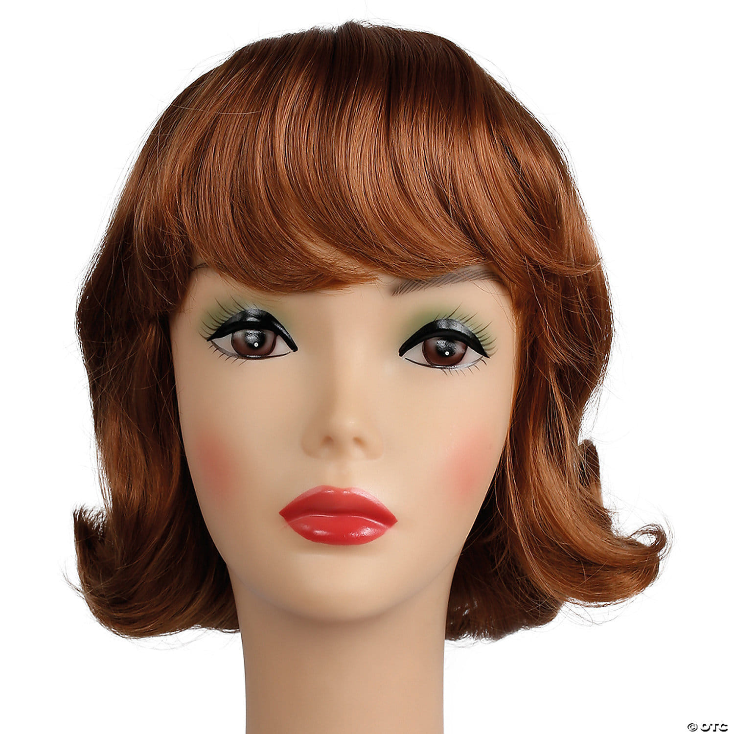 Women s Copper 60s Short Lucy Flip Wig