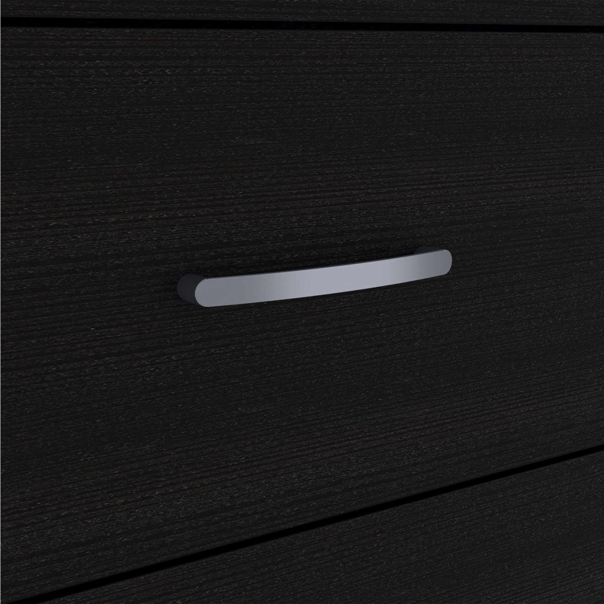 31" Black Three Drawer Dresser