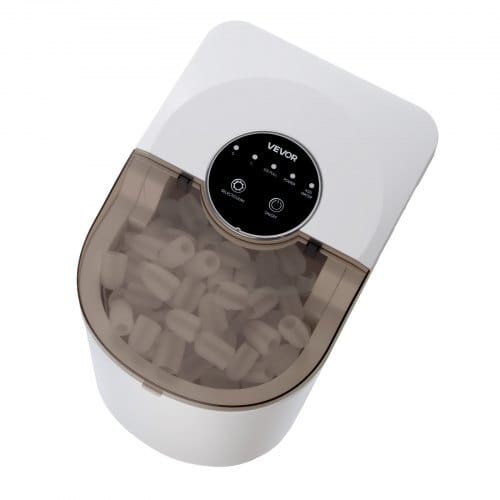 Countertop Ice Maker, 7 Cubes Ready in 6 Mins, 26 lbs per Day, Self-Cleaning Portable Machine with Ice Scoop, Ice-Making Machine with 2 Sizes Bullet Ices for Home, Kitchen, Office, Bar & Party
