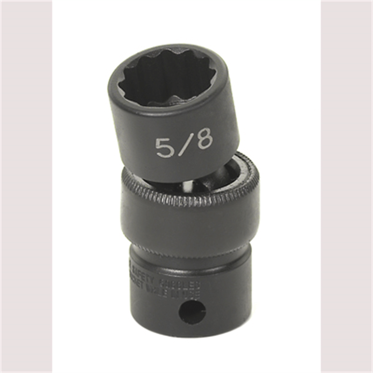 Grey Pneumatic 3/8" Drive x 5/8"  Standard Universal- 12 Point Socket - Black