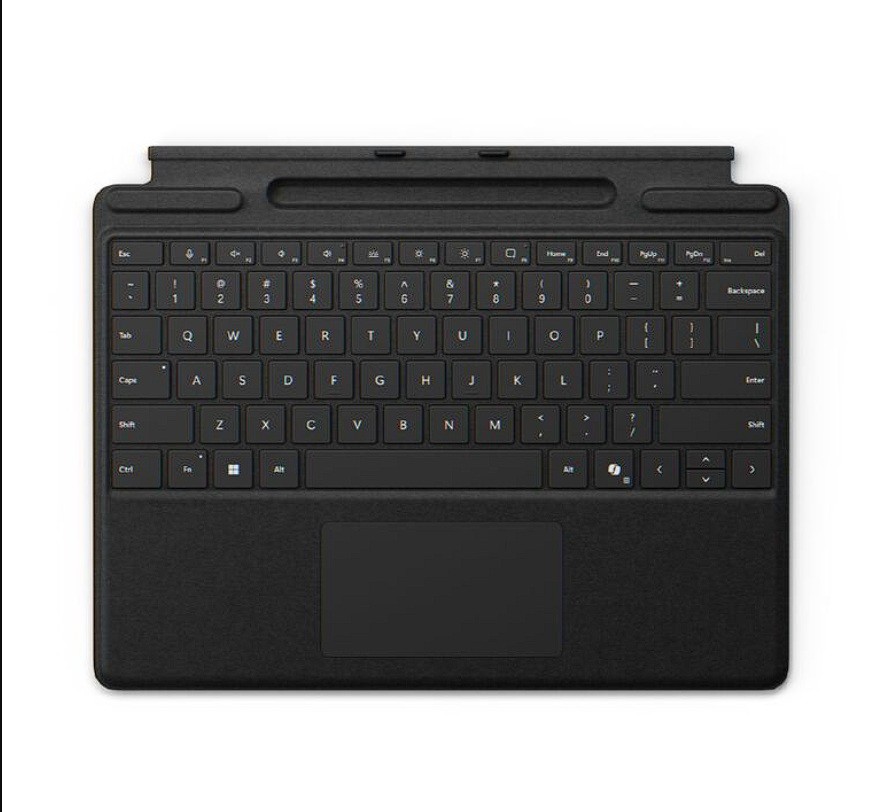 Microsoft Surface Pro Keyboard 11th Edition with Pen Storage - Black