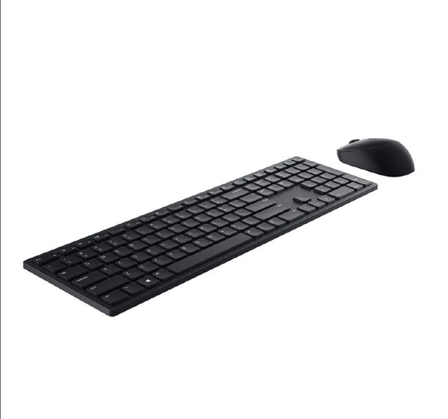 Dell Pro Wireless Keyboard and Mouse US English - KM5221W - Black
