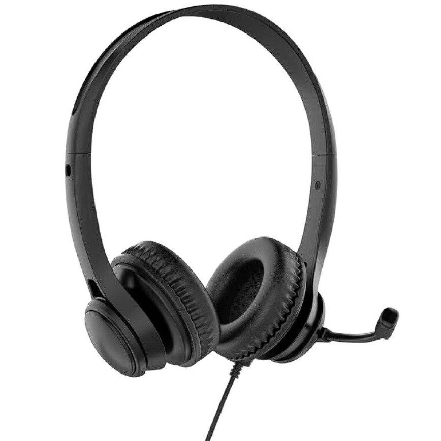 Laser Wired Conference Headset 3.5mm Built-in Microphone