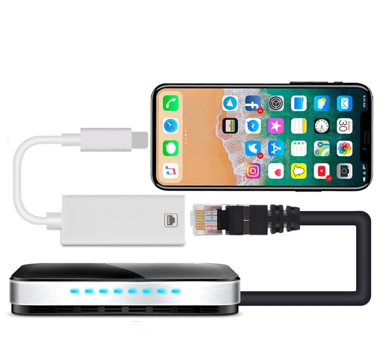 Ethernet Cable to HDMI Adapter