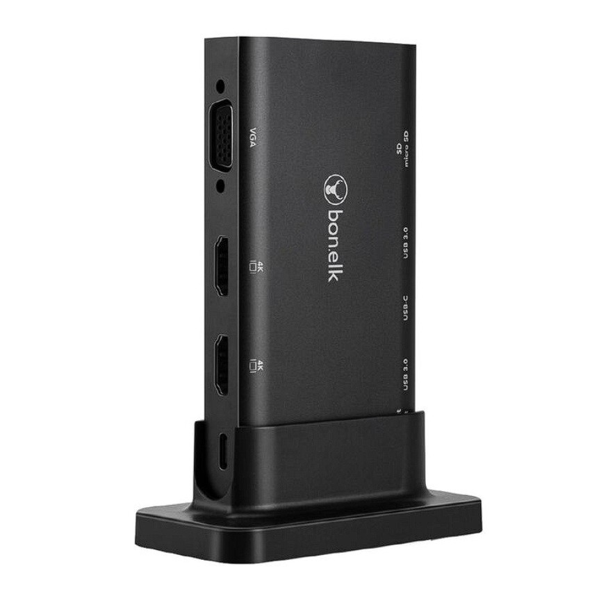 Bonelk Desktop Series USB-C 9in1 Multiport Hub - Black