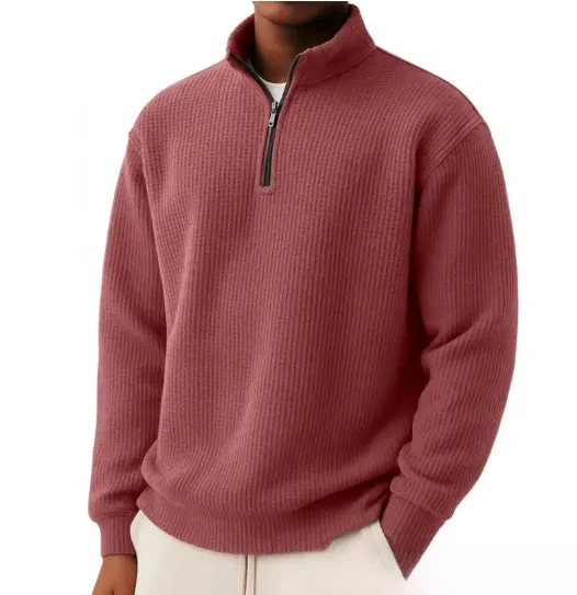 Zipper Long Sleeve Sweatshirt
