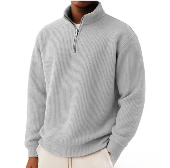 Zipper Long Sleeve Sweatshirt
