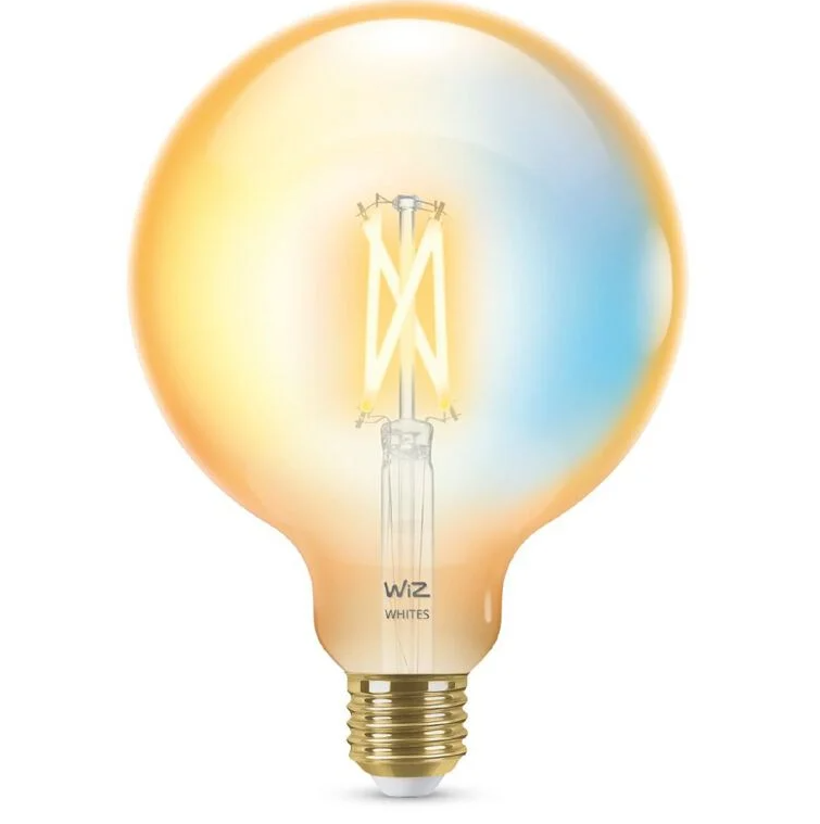 WiZ Tunable White Filament 7W TW G125 E27 WiFi and BT Bulb