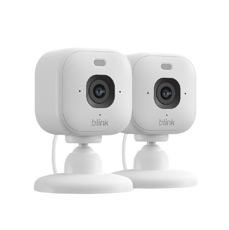 Blink Mini 2K+ Security Camera - White - 2 Pack