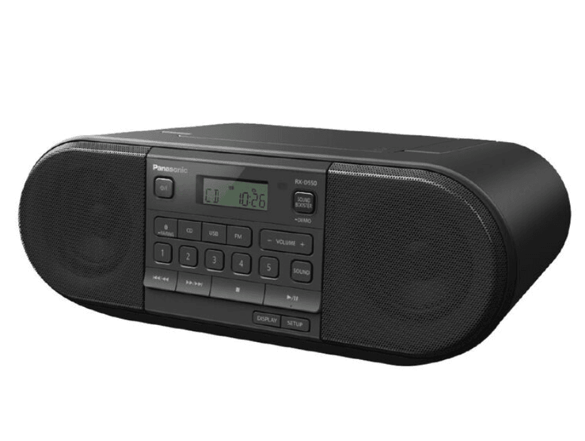 Panasonic RX-D550 Portable CD Radio with Bluetooth and USB – Compact Entertainment, Versatile Audio