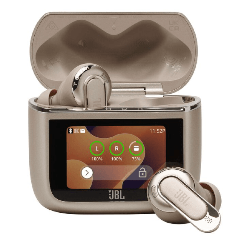 JBL Tour Pro 3 True Wireless Noise Cancelling Earbuds with Smart Charging Case - Latte – Premium Sound, Intelligent Charging