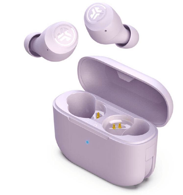 JLab Go Pop+ True Wireless Earbuds - Lilac – Compact Audio, Bold Style