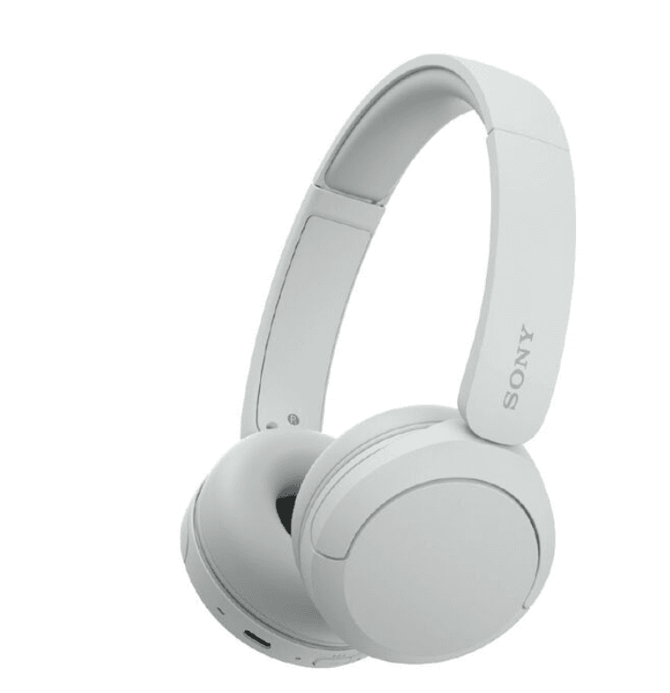 Sony WH-CH520 Wireless On-Ear Headphones - White – Lightweight Comfort, Clear Audio