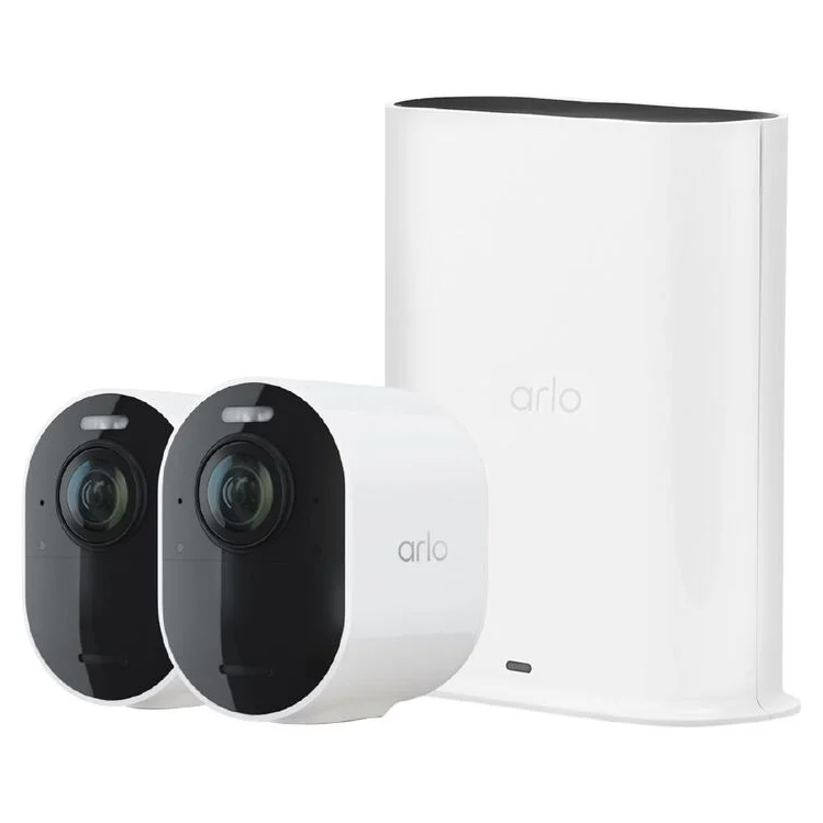 Arlo Ultra 2 Spotlight Camera - 2 Cameras - Security System Wire-Free 4K Video and HDR Color Night Vision