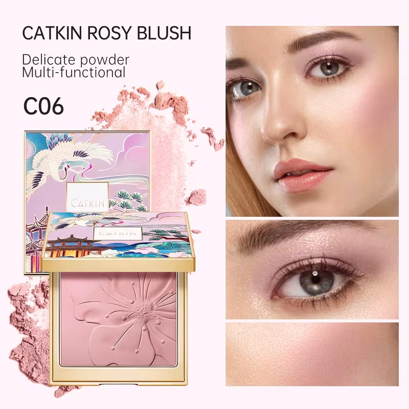 CATKIN Baked Blush Powder: Smooth Texture, Lightweight & Skin-Adhering – Flawless, Natural Glow Every Time